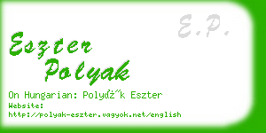 eszter polyak business card